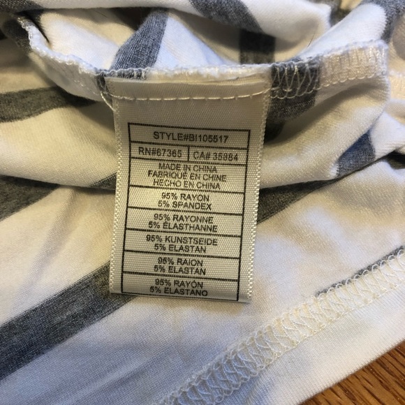 Bb Dakota off the shoulder striped top - Picture 4 of 8